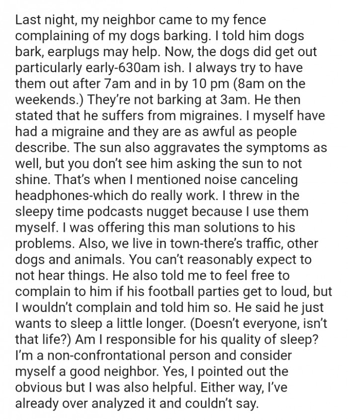 You don’t see him asking the sun to not shine