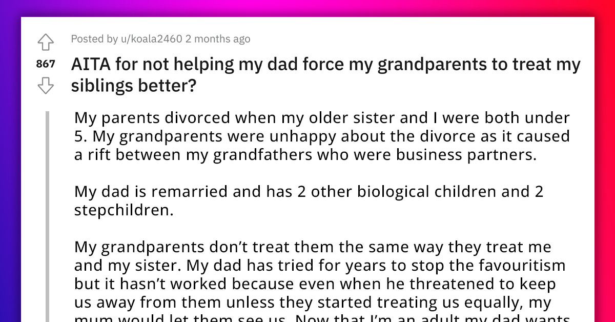 Dad Doesn't Want Grandparents To Come To His Daughter's Wedding Because ...