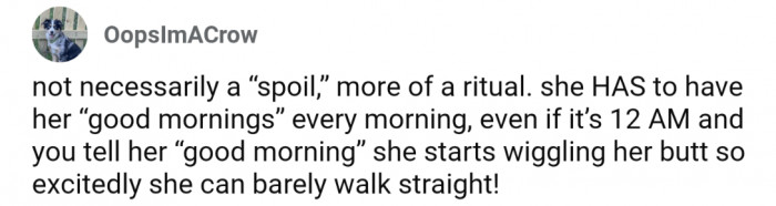 36. A sweet "Good Morning" ritual