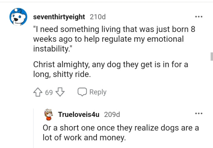 The Reddit post got hundreds of comments and here are a bunch of them for you to read through below