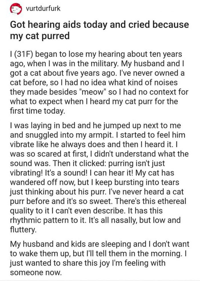 1. Cat purring has a rhythmic pattern