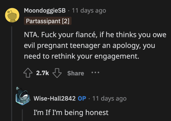 His Undying Defense of His Daughter Should Be Enough Reason for OP to Rethink Their Whole Relationship