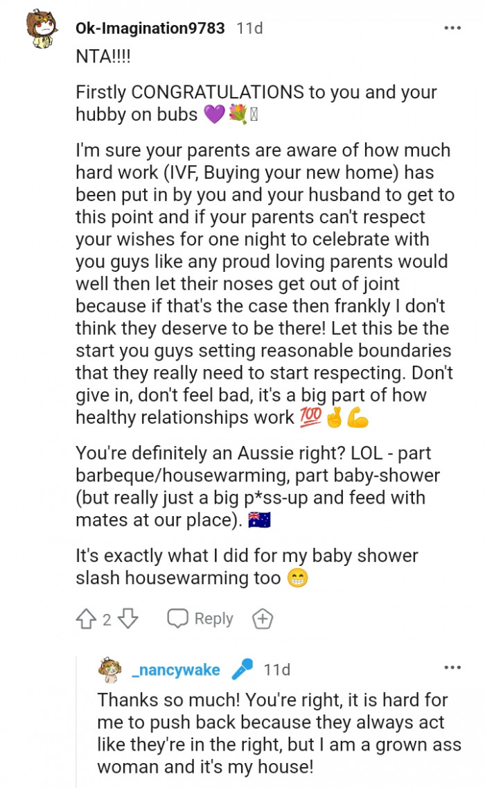 Setting reasonable boundaries that they need to start respecting