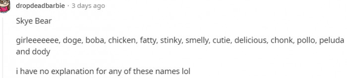 28. No explanation whatsoever