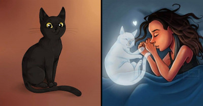 Cat Lovers Can Relate To These 40 Charming Illustrations Of Cats Living Their Best Lives With Hoomans