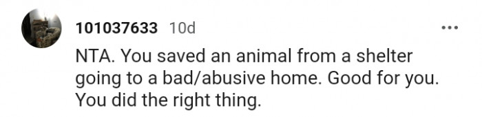 16. You saved an animal from a bad and abusive home