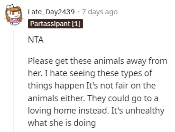 It's unhealthy, to say the least