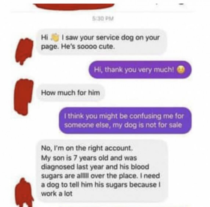 A Reddit user shared her screenshots of a text with a strange woman on social media