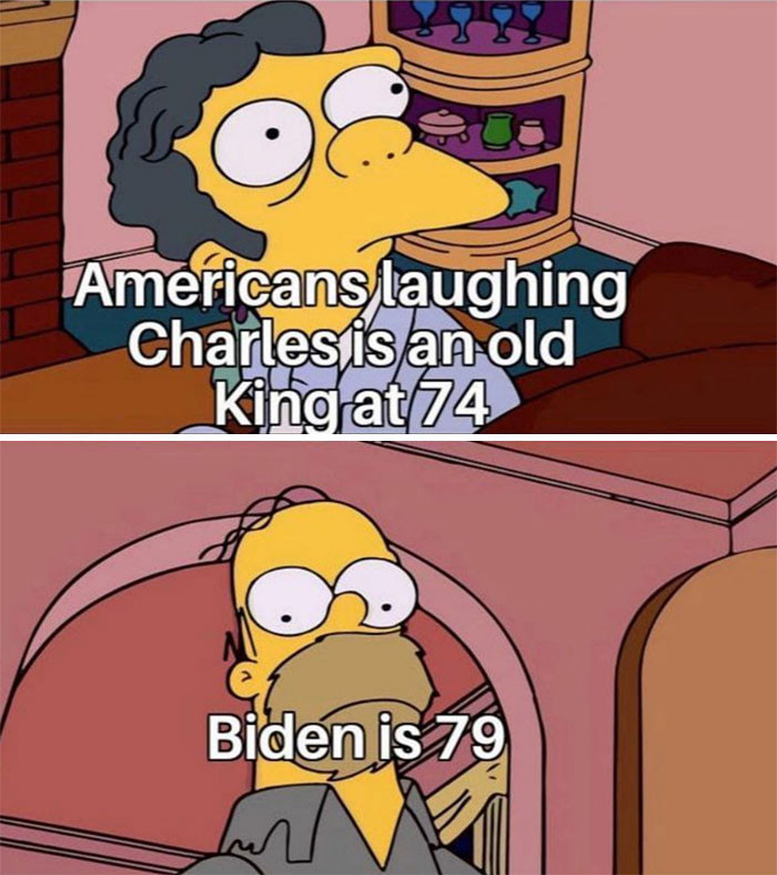 2. Charles at 74 and Biden at 79