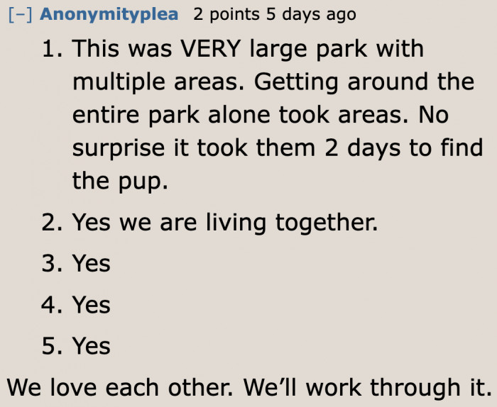 But sometimes, love isn't enough to keep the relationship going.