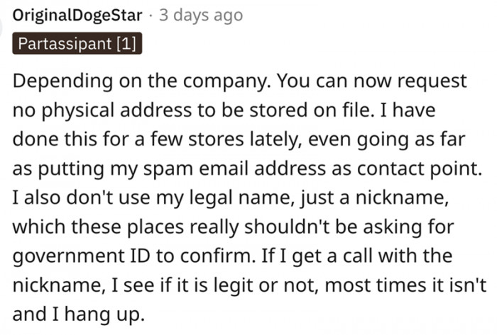 What I have done for a few stores lately