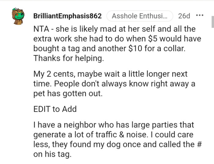 People don't always know a pet has gotten out right away