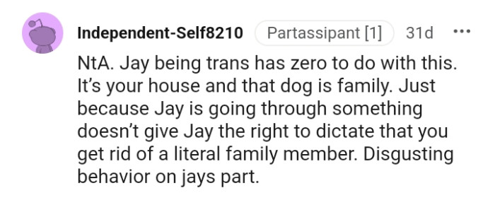 This is a disgusting behavior on Jay's part