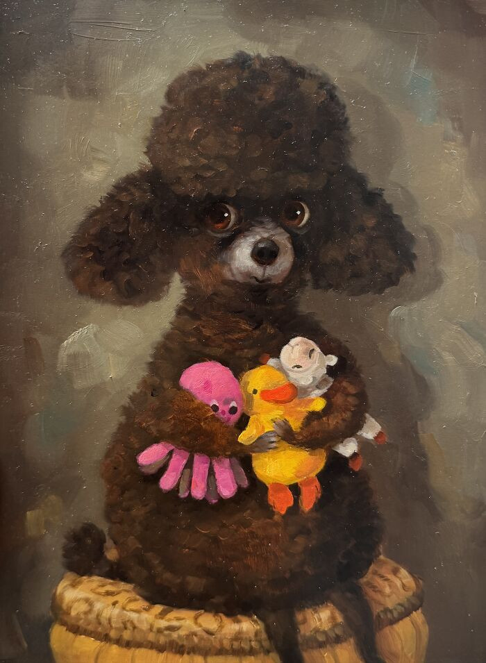 Catnip-mad pet portrait, playful “They Found Catnip, And Lost Their Minds” theme.