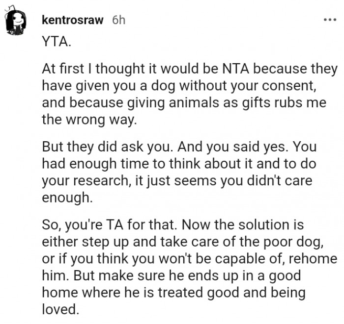 13. You Had Enough Time to Think About It