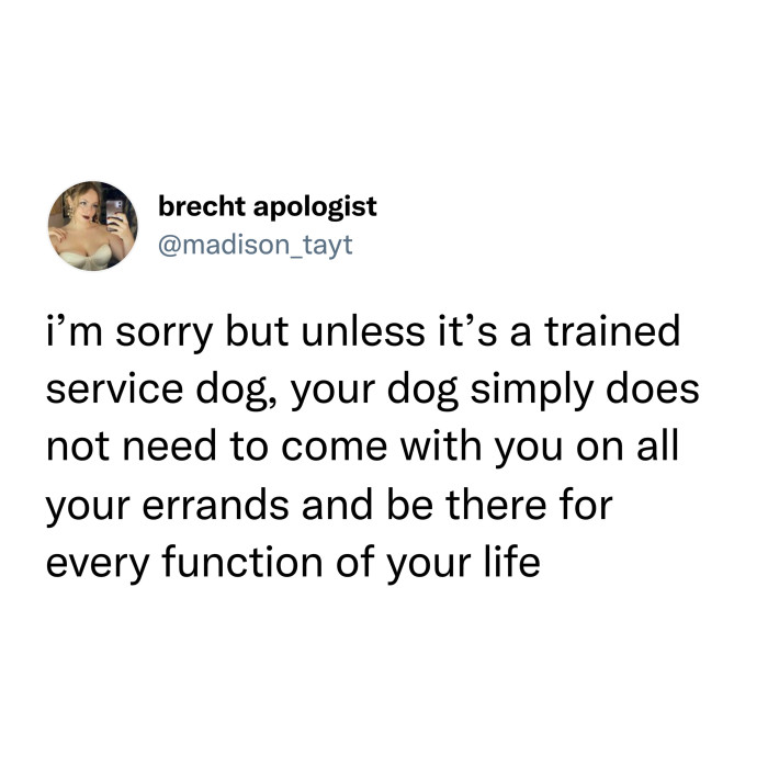 The sense behind the tweet