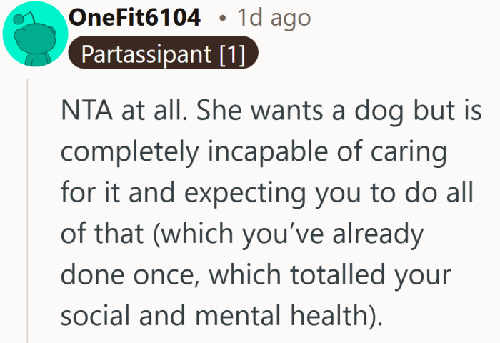 Wanting companionship does not erase the toll it already took the first time around.