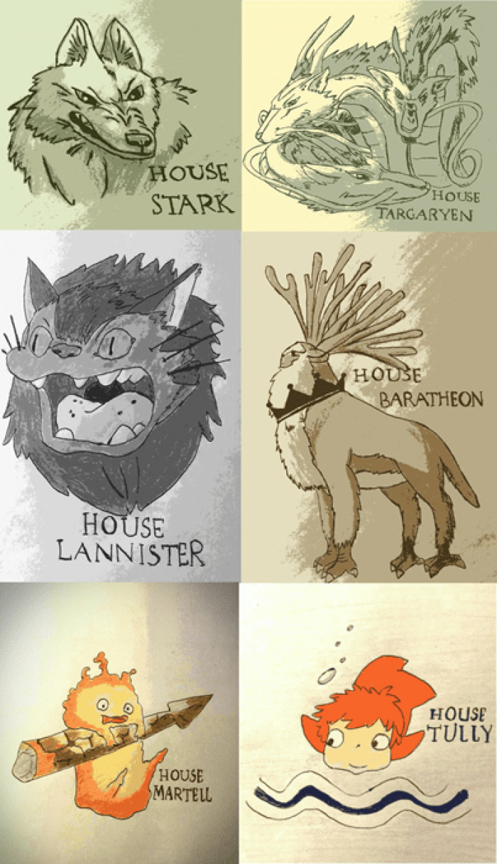 23. Game of Thrones + Studio Ghibli