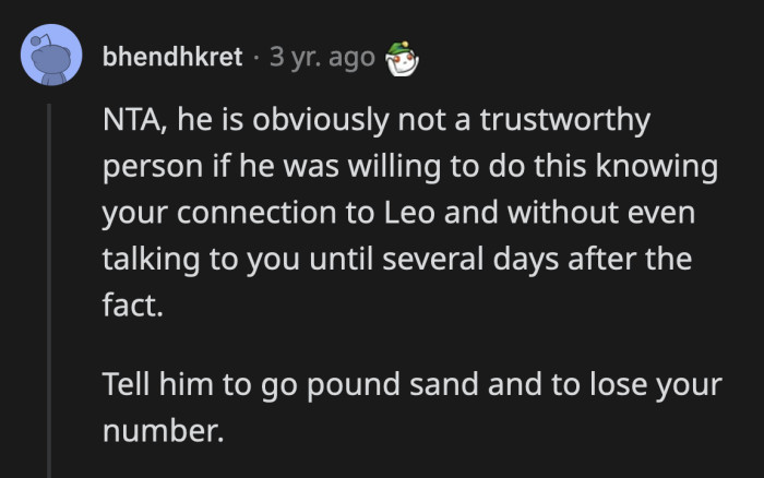 What he did was unforgivable