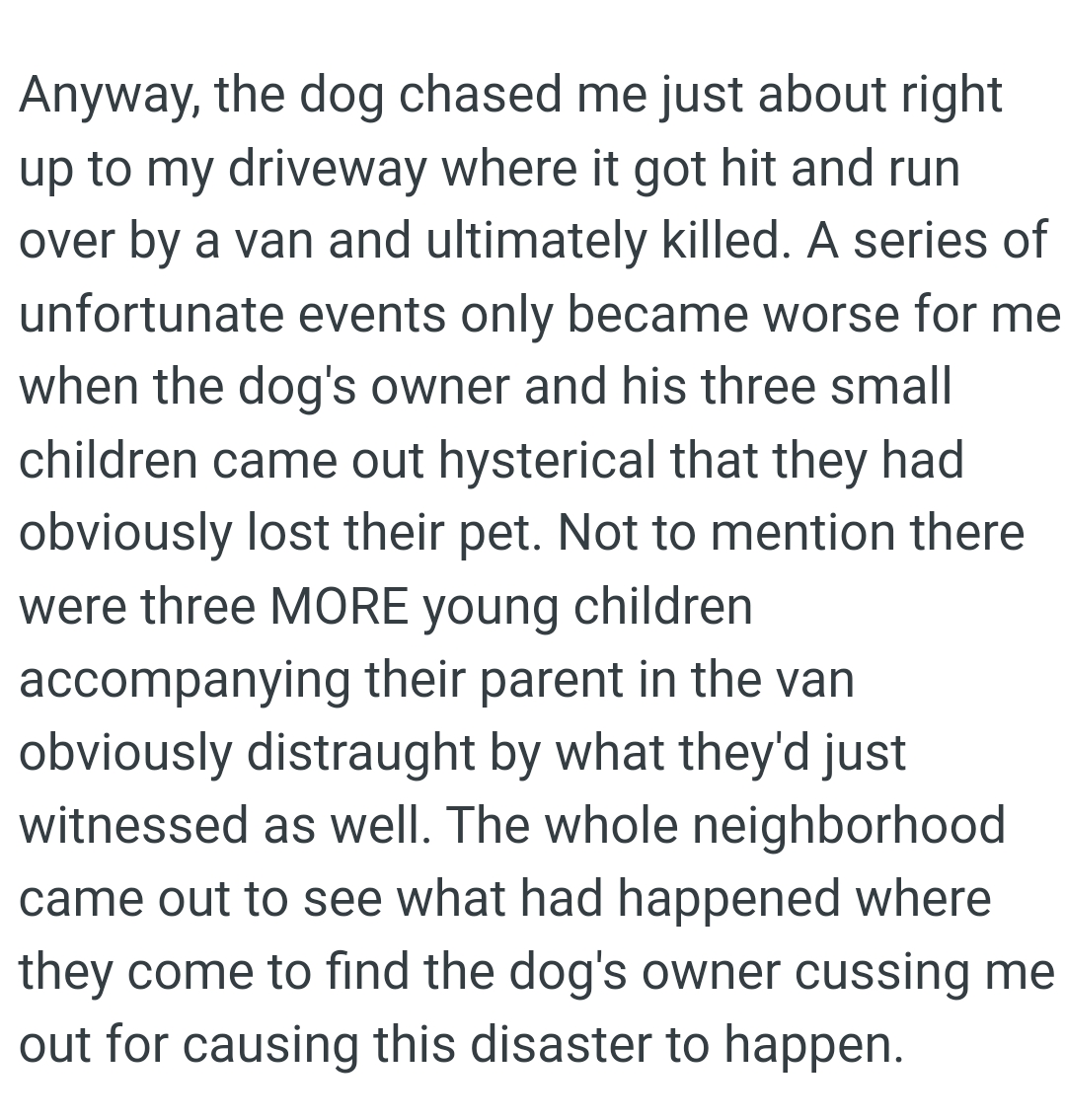 There were three young children accompanying their parent in the van