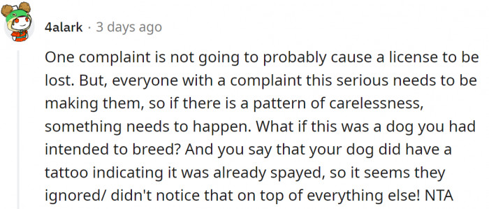 It should be investigated whether there is a pattern of inattention.