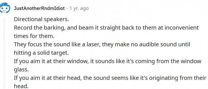 Directional speakers