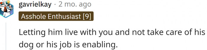 It is a classic example of enabling