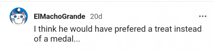 This Redditor believes the dog would have preferred a treat