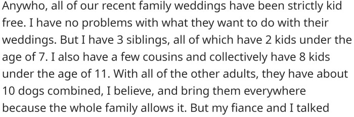 All families have dogs.