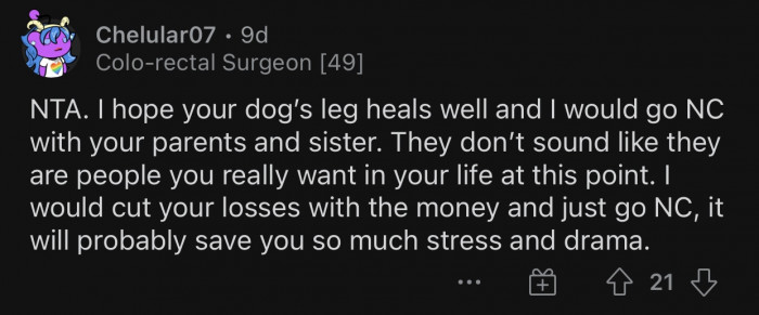 OP's family seems toxic and unpleasant to be around.