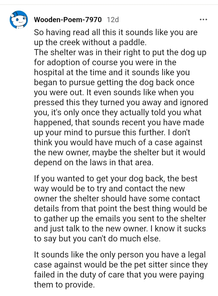 This Redditor Doesn't Think the OP Has Much of a Case