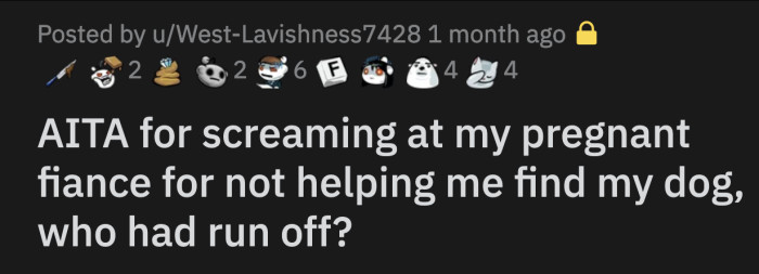 She was curled up on the couch when OP asked her, and she immediately said no