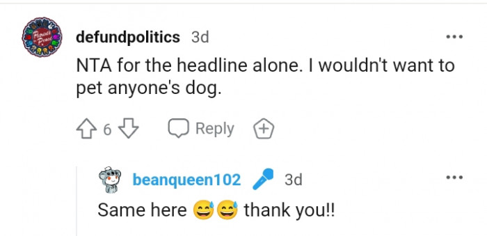 This Redditor would not want to pet anyone's dog