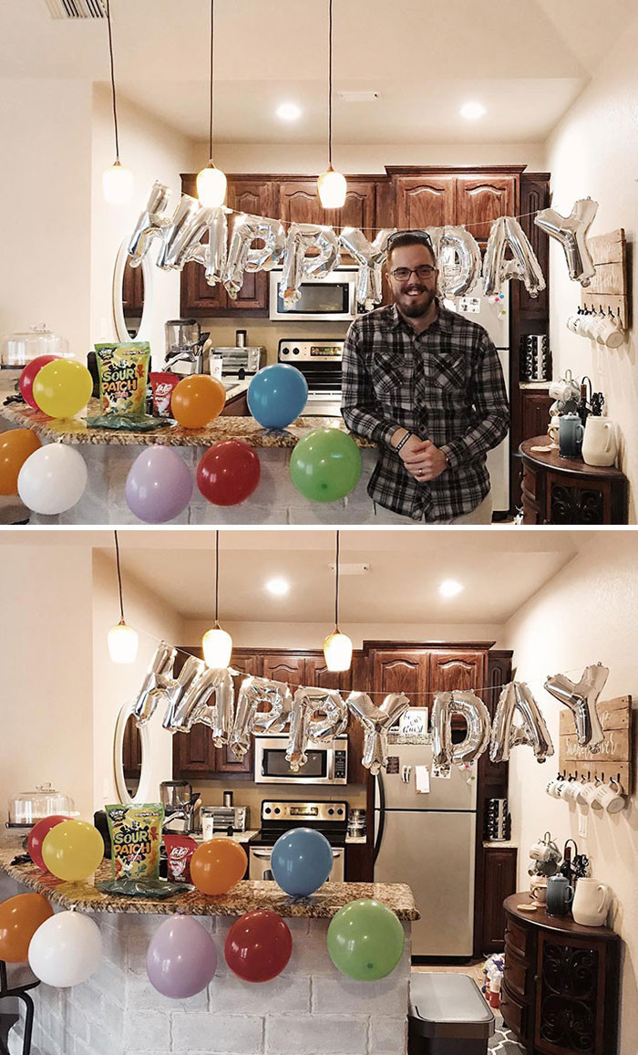 16. When you try to surprise your husband for his birthday but you forget the “B” so it’s just a normal “happy day”