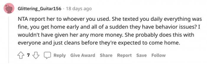 This pet sitter probably does the same with everyone