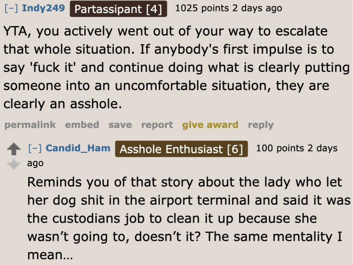 This post reminded someone of a story with quite a similar situation.