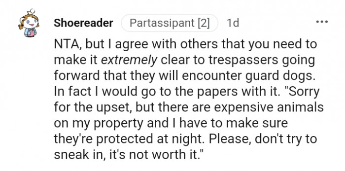 There are expensive animals on my property