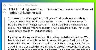Man Turns To Reddit To Determine Who Keeps The Cat After A Devastating Breakup