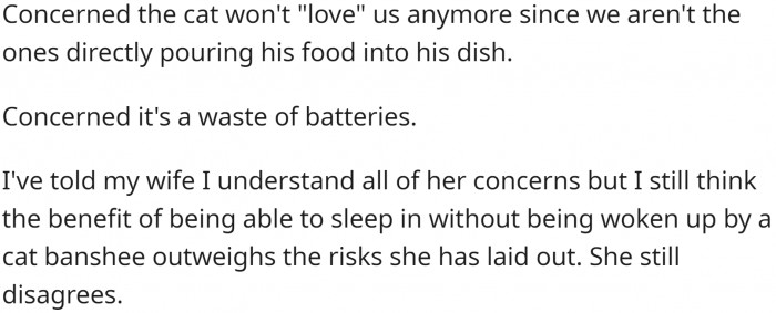 And the reasons are not really valid