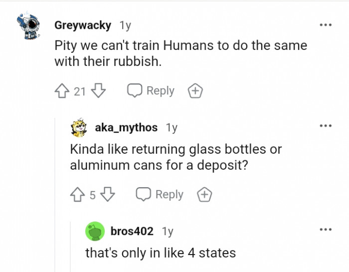 Humans should do the same with their rubbish