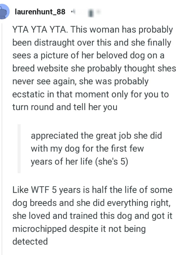 She was probably ecstatic in that moment