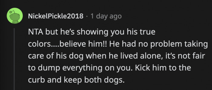 He waited two years to show OP who he really is. He will not get better in a day or in a year.