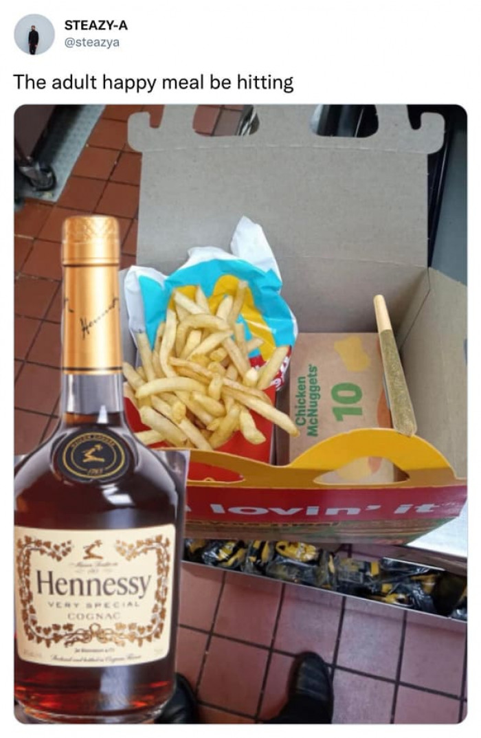 12. This bottle of Hennessy is honestly hilarious.