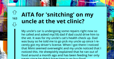 Uncle Accuses Young Man Of Snitching After His Candid Explanation Of Cat's Weight Gain To Vet