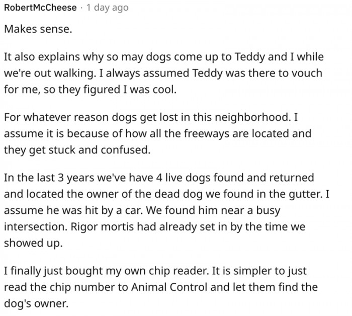 The Redditor also shares how the whole scenario now makes more sense.