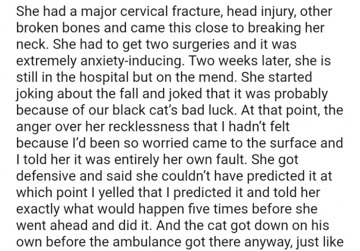 The Anger Over Her Recklessness