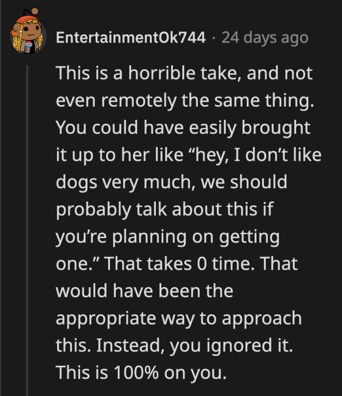 He only had to say a few words, and all of this could have been prevented.