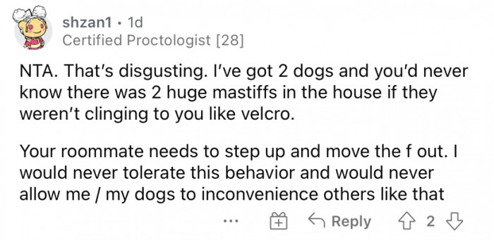 "That's disgusting!"