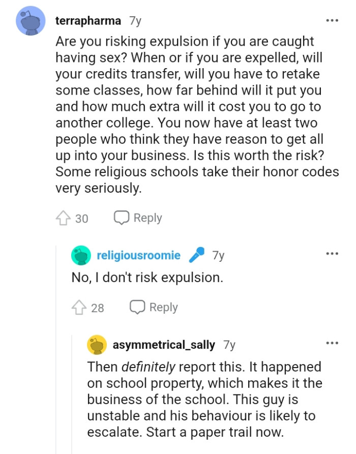 Some religious schools take their honor codes seriously