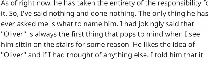 Now he asks OP to take care of the cat while he is deployed